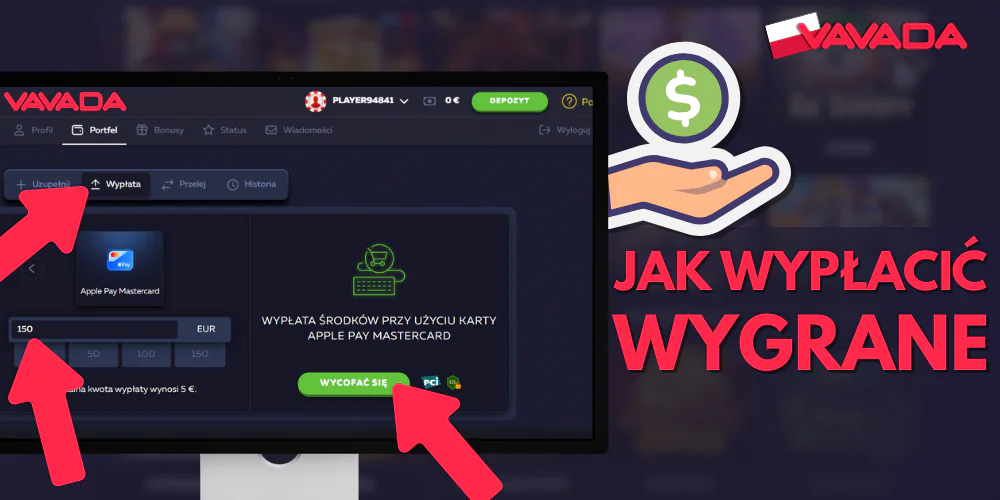 Krok po kroku, jak wypłacić wygraną z bonusu powitalnego Vavada